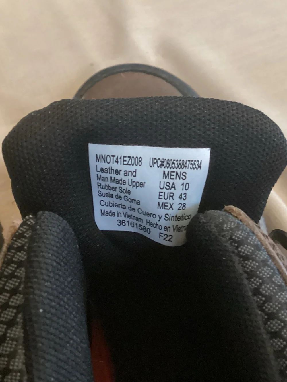 NWOT Ozark Trail Brown and Black Men's Hiking Boots